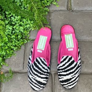 SNAPDRAGON Wool Needlepoint Loafer Flats Slides